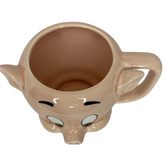 Vintage 1989 Looney Tunes Porky Pig 3D Ceramic Mug Warner Bros Inc Korea - Picture 11 of 12